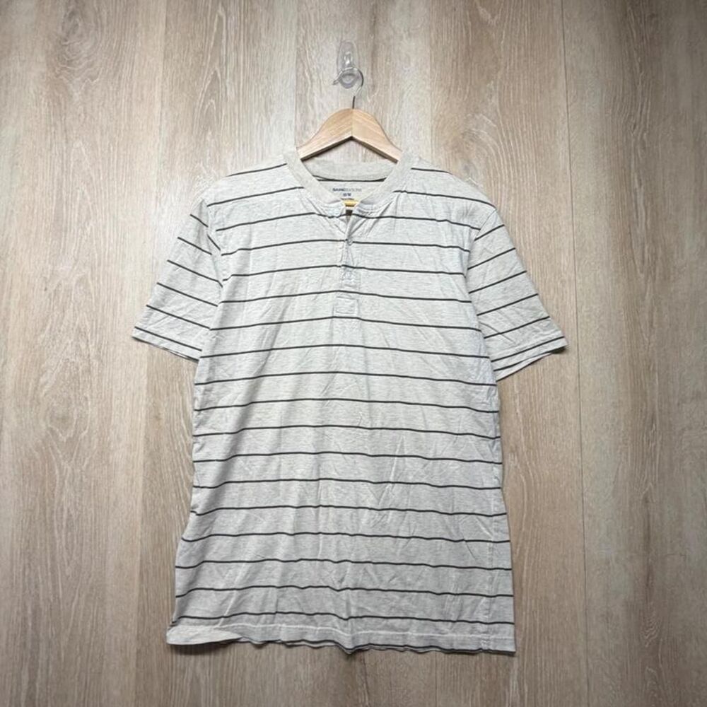 Basic-editions Men's Grey and Cream Polo-shirts